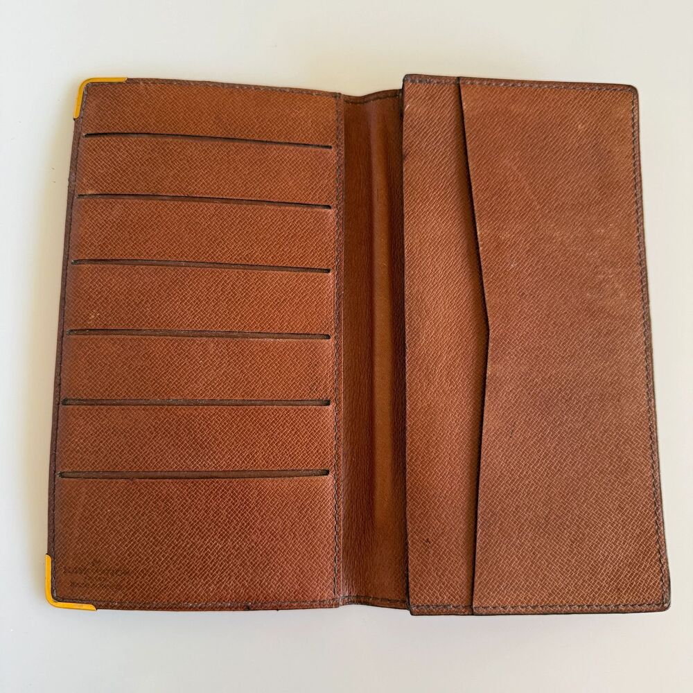 Louis Vuitton monogram long wallet passport card holder unisex authentic with C - Picture 4 of 7